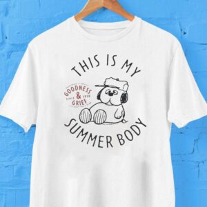 The Peanuts This Is My Summer Body Goodness And Grief Since 1950 Shirt