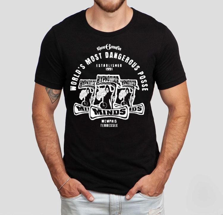 Three 6 Mafia Hypnotize Minds World’s Most Dangerous Posse Triple Hyp Memphis Tennessee Est 1991 Shirt Three 6 Mafia Hypnotize Minds World’s Most Dangerous Posse Triple Hyp Memphis Tennessee Est 1991 Shirt