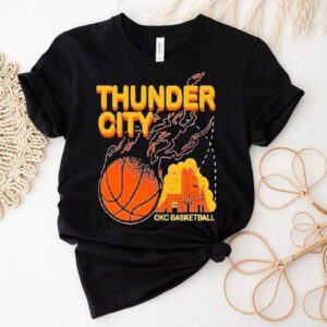 Thunder City Okc Basketball Retro Fireball Shirt Thunder City Okc Basketball Retro Fireball Shirt