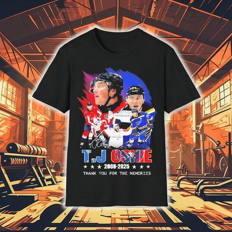 Tj Oshie 2009 2025 Thank You For The Memories Shirt Tj Oshie 2009 2025 Thank You For The Memories Shirt
