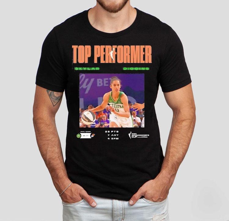 Top Performer Skylar Diggins Seattle Storm Basketball Shirt Top Performer Skylar Diggins Seattle Storm Basketball Shirt