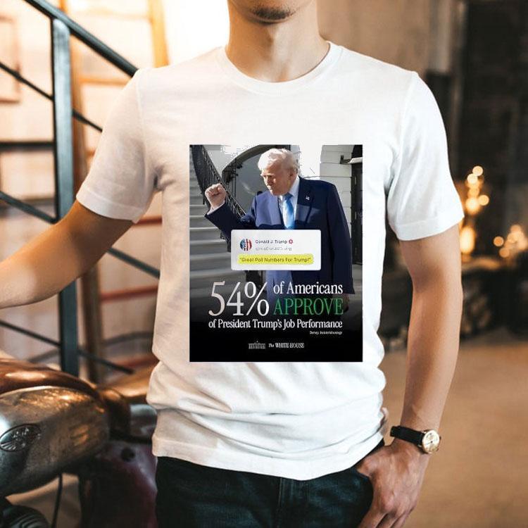 Trump 54 Percent Approval Rating Shirt Trump 54 Percent Approval Rating Shirt