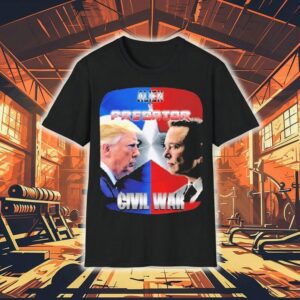 Trump Vs Elon Musk Alien Vs Predator Civil War Shirt