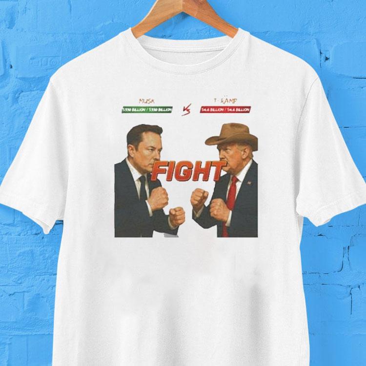 Trump Vs Elon Musk Fights Parody Shirt Trump Vs Elon Musk Fights Parody Shirt