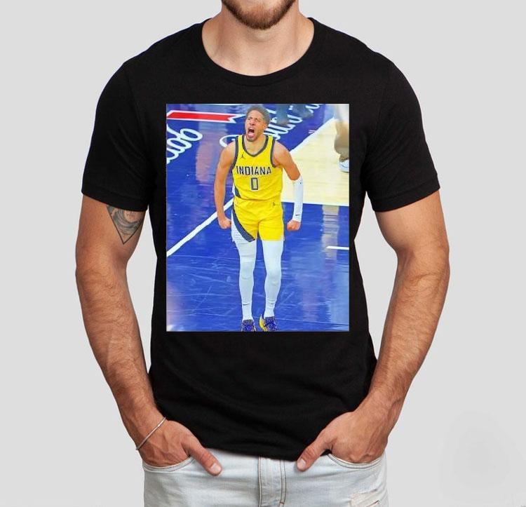 Tyrese Haliburton Indiana Pacers Game Frames Shirt Tyrese Haliburton Indiana Pacers Game Frames Shirt