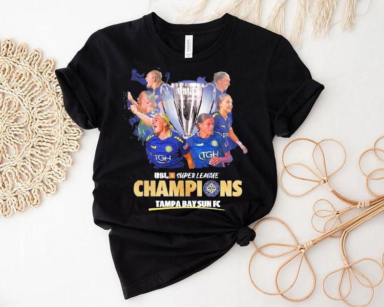Usl Super League Champions 2025 Tampa Bay Sun Fc Shirt Usl Super League Champions 2025 Tampa Bay Sun Fc Shirt