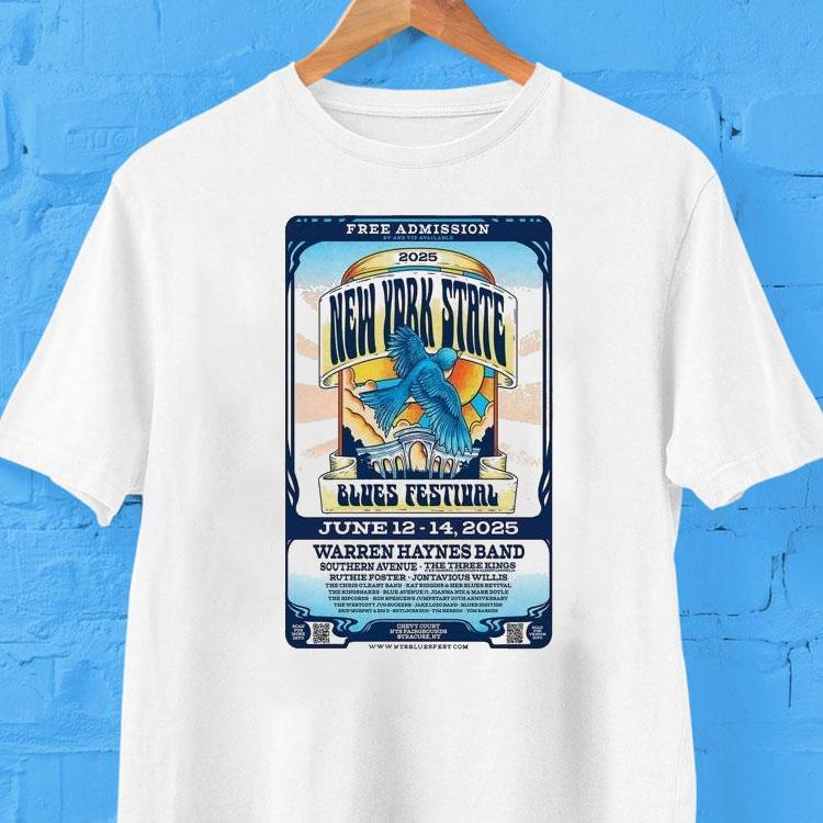 Warren Haynes Blues Festival Jun 12-14 2025 New York State Shirt Warren Haynes Blues Festival Jun 12-14 2025 New York State Shirt