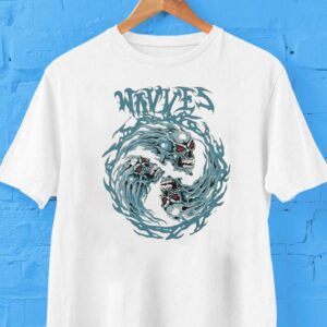 Wavves Flame Skull Shirt