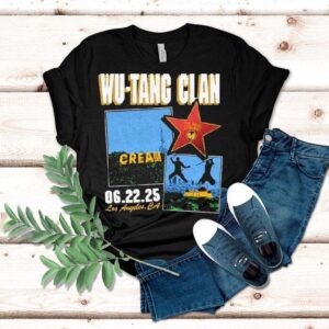Wu-tang Clan Cream June 22 2025 Crypto Com Arena Los Angeles Ca Shirt