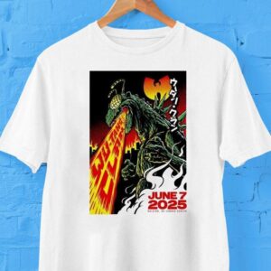 Wu Tang Clan Jun 7 2025 Raleigh Nc Godzilla Shirt