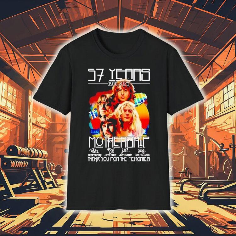 57 Years 1968 2025 Mothership Thank You For The Memories Shirt 57 Years 1968 2025 Mothership Thank You For The Memories Shirt