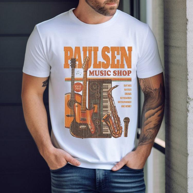 Aaron Paulsen Paulsen Music Shop Shirt Aaron Paulsen Paulsen Music Shop Shirt