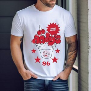 Andy’s Frozen Made Fresh Faded Bone Cherry Since ’86 Shirt
