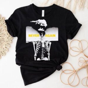 Anti Nuclear Movement House Nyc X Peter Kennard Never Again Skeleton Shirt
