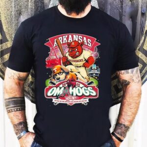 Arkansas Razorbacks Stomp Tennessee Volunrs Ncaa 2025 College World Series Mascot Shirt