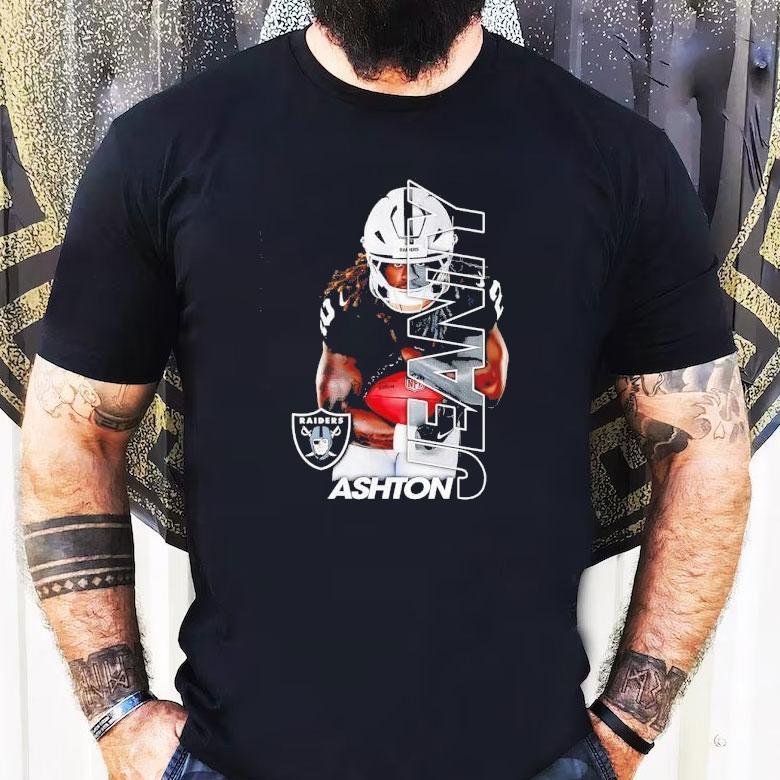 Ashton Jeanty Las Vegas Raiders Football Graphic Shirt Ashton Jeanty Las Vegas Raiders Football Graphic Shirt
