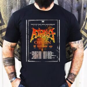 Atheist Piece Of Time 35th Anniversary Tour 2025 Dates List Start In Warsaw Poland On September 4 Shirt