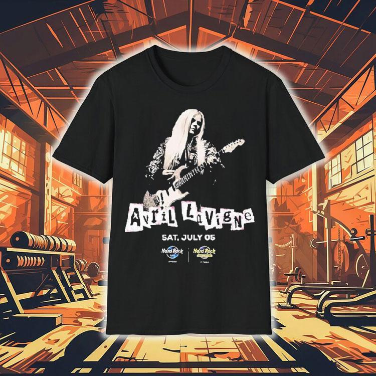 Avril Lavigne At Hard Rock Casino Ottawa On July 5 2025 For Grand Opening Shirt Avril Lavigne At Hard Rock Casino Ottawa On July 5 2025 For Grand Opening Shirt