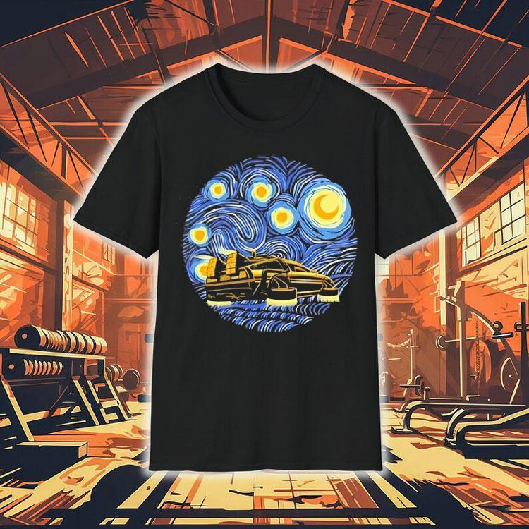 Back To The Future And Van Gogh’s Starry Night Shirt Back To The Future And Van Gogh’s Starry Night Shirt