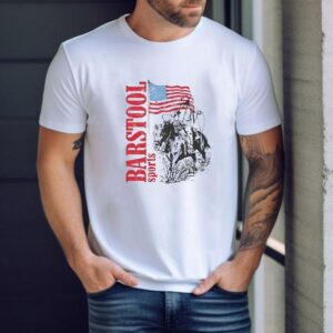 Barstool Sports Cowboy Riding Horse Usa Shirt