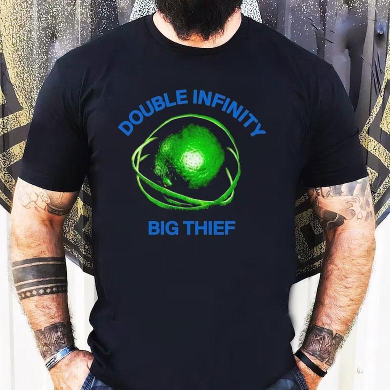 Big Thief Double Infinity Lime Shirt Big Thief Double Infinity Lime Shirt