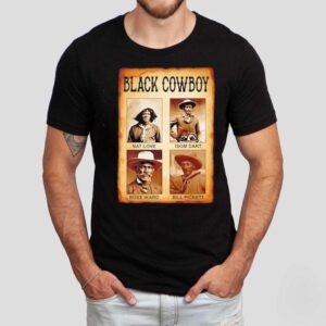 Black Cowboy Nat Love Isom Dart Bose Ikard Bill Pickett Shirt