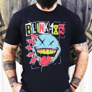 Blink-182 Green Th Smile Logo Shirt