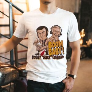 Bobby Leonard Boom Baby Bobby Slick Leonard Caricature Shirt 1 Bobby Leonard Boom Baby Bobby Slick Leonard Caricature Tshirt