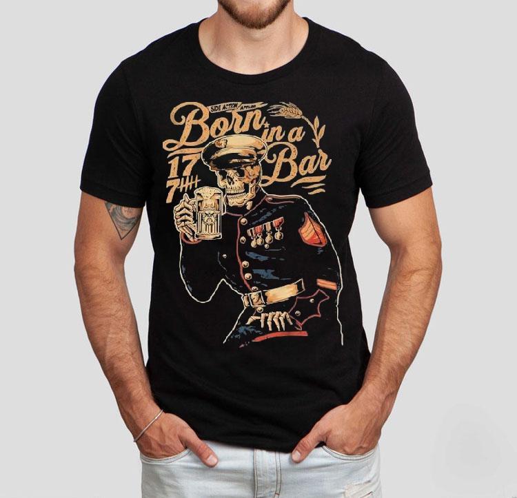 Born In A Bar 1776 Skeleton Shirt Born In A Bar 1776 Skeleton Shirt