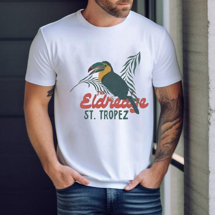 Brett Eldredge St. Tropez Ivory Toucan Shirt Brett Eldredge St. Tropez Ivory Toucan Shirt