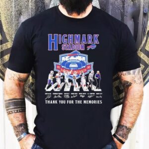 Buffalo Bills High Mark Stadium Farewell Tour 1973 2025 Thank You For The Memories Road Abbey Signatures Shirt