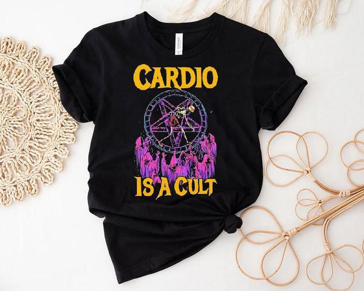 Cardio Is A Cult Yellow Shirt Cardio Is A Cult Yellow Shirt