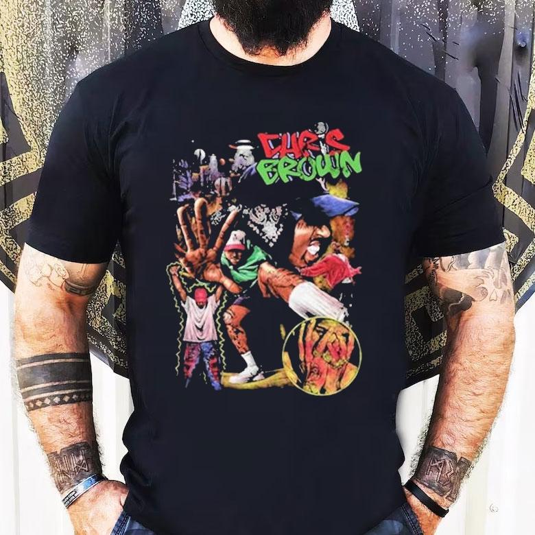 Chris Brown Breezy Bowl Collage Shirt Chris Brown Breezy Bowl Collage Shirt