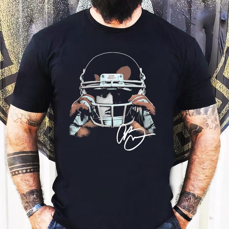 Chris Brown Team Breezy Gridiron Big Head Shirt Chris Brown Team Breezy Gridiron Big Head Shirt