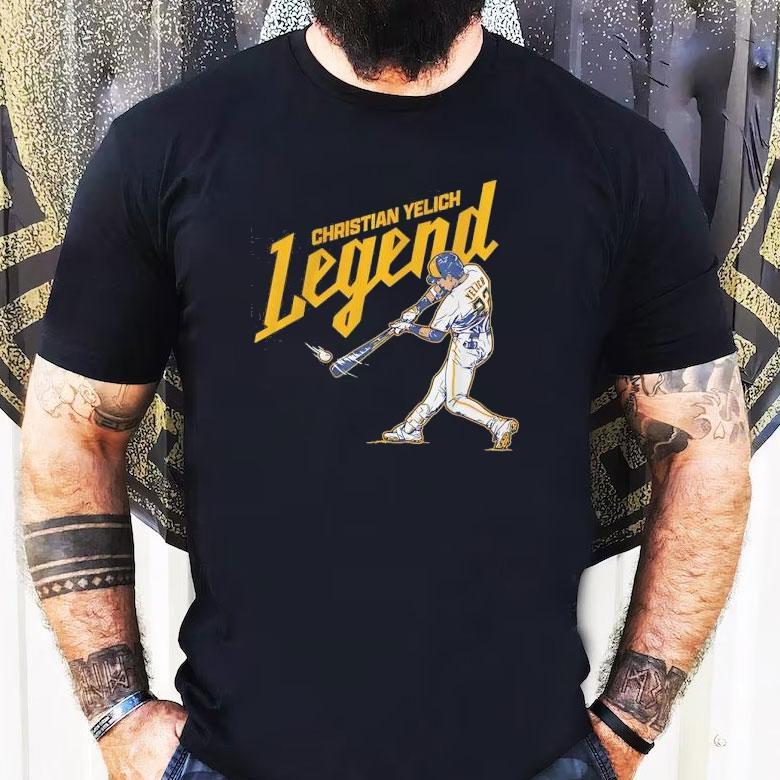 Christian Yelich Legend Milwaukee Brewers Baseball Shirt Christian Yelich Legend Milwaukee Brewers Baseball Shirt