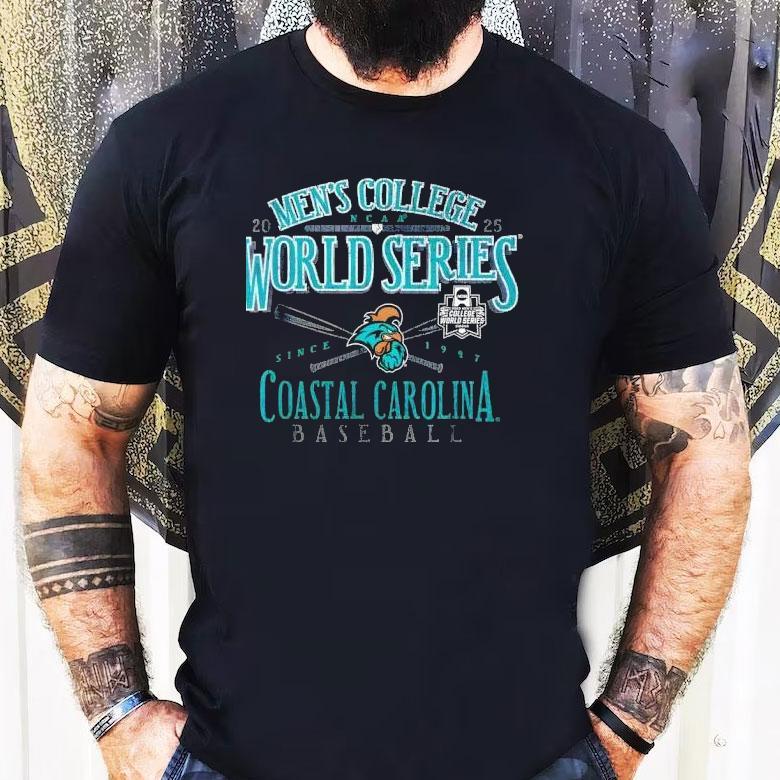Coastal Carolina Chanticleers Mcws 2025 Baseball Ncaa Men’s College World Series Shirt Coastal Carolina Chanticleers Mcws 2025 Baseball Ncaa Men’s College World Series Shirt