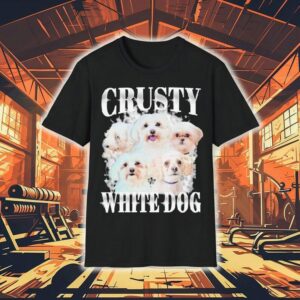 Crusty White Dog Shirt