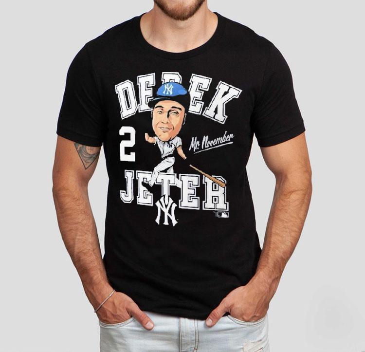 Derek Jeter Mr November New York Yankees Caricature Shirt Derek Jeter Mr November New York Yankees Caricature Shirt