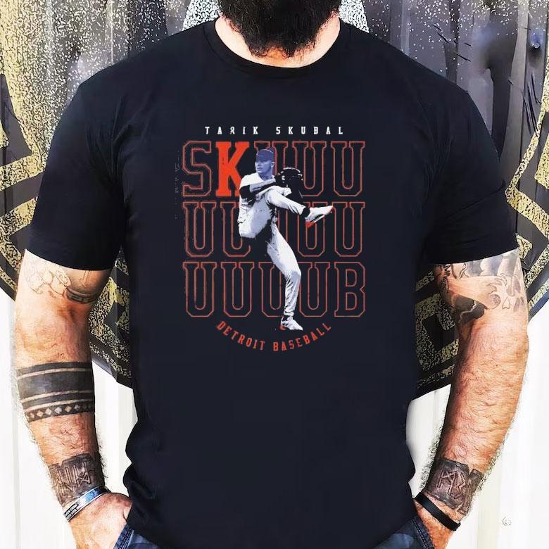 Detroit Tigers Tarik Skubal Pitching Sku Repeat Shirt Detroit Tigers Tarik Skubal Pitching Sku Repeat Shirt