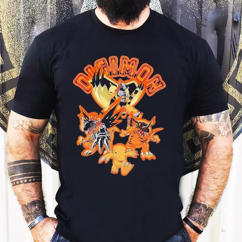 Dim Mak X Digimon Agumon Evolution Shirt Dim Mak X Digimon Agumon Evolution Shirt