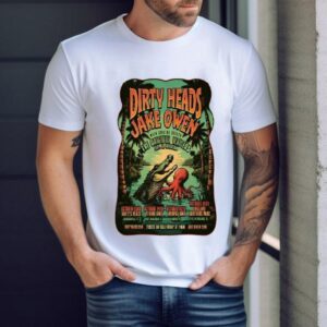 Dirty Heads Jake Owen The Wailers Tour Oct 2025 Gator Octopus Shirt