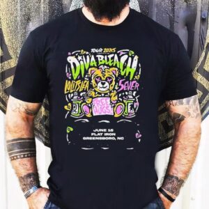 Diva Bleach Tour 2025 Music Show For Greensboro North Carolina Usa At Flat Iron On June 15 Shirt