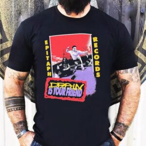 Drain Is Your Friend Badge Pull Hood Epitaph Records Shirt