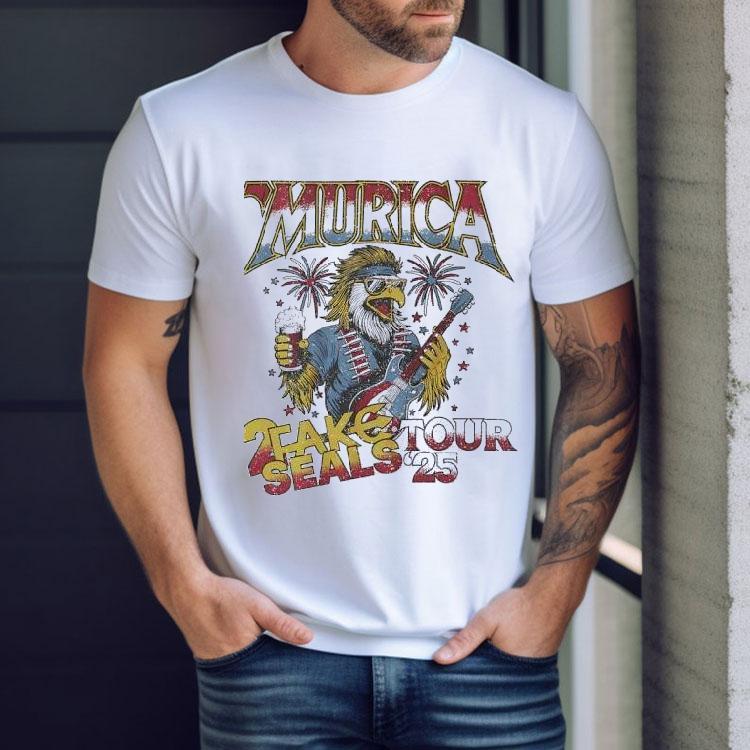 Eagles Murica 2 Fake Seals Tour 2025 Shirt Eagles Murica 2 Fake Seals Tour 2025 Shirt