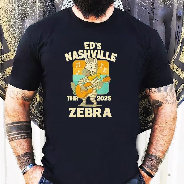 Ed’s Nashville Tour 2025 Zebra Shirt Ed’s Nashville Tour 2025 Zebra Shirt