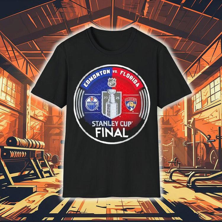 Edmonton Oilers Vs Florida Panthers Logos Nhl Stanley Cup Final 2025 Shirt Edmonton Oilers Vs Florida Panthers Logos Nhl Stanley Cup Final 2025 Shirt
