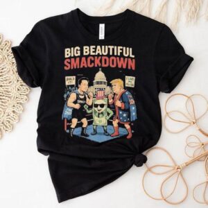 Elon Musk Vs Donald Trump Big Beautiful Smackdown Boxing Match Parody Shirt