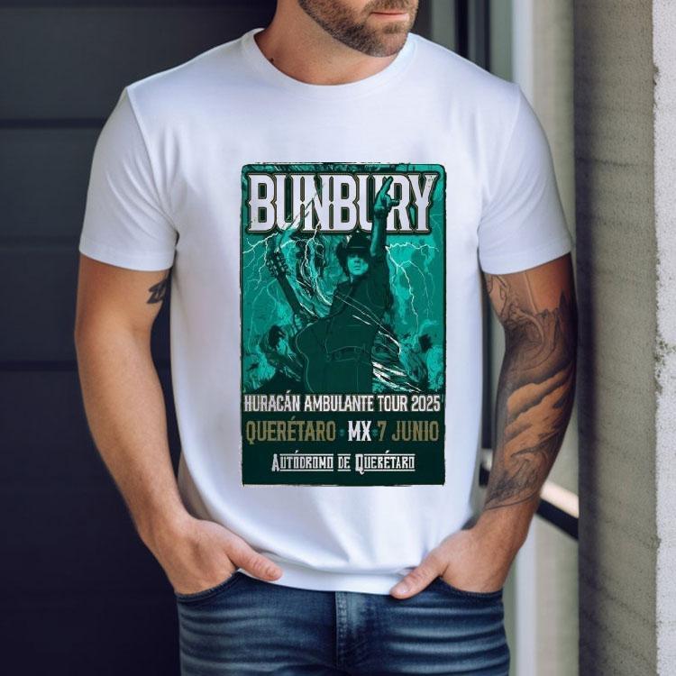 Enrique Bunbury Huracan Ambulante Queretaro Mx 7 Junio Tour 2025 Shirt Enrique Bunbury Huracan Ambulante Queretaro Mx 7 Junio Tour 2025 Shirt