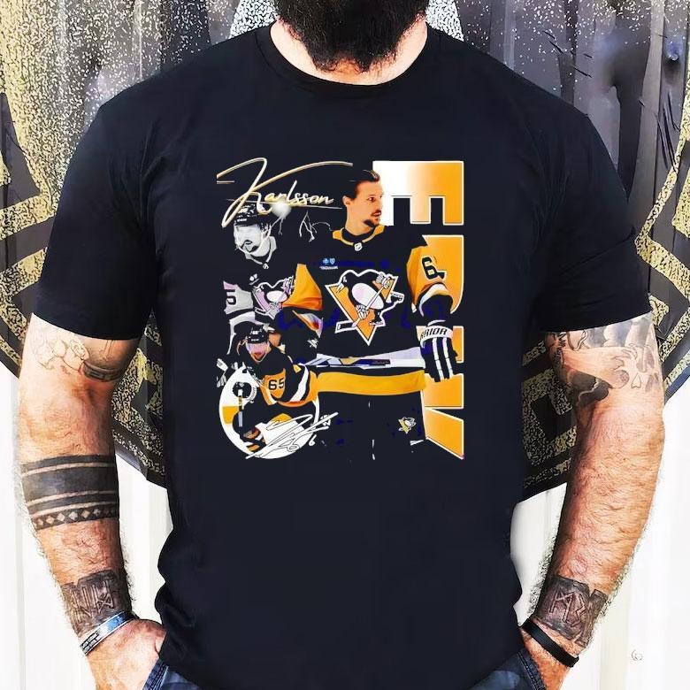 Erik Karlsson Pittsburgh Penguins Nhl Players Graphic Shirt Erik Karlsson Pittsburgh Penguins Nhl Players Graphic Shirt
