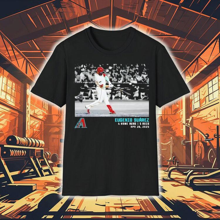 Eugenio Suarez Arizona Diamondbacks Baseball 2025 Photo Shirt Eugenio Suarez Arizona Diamondbacks Baseball 2025 Photo Shirt